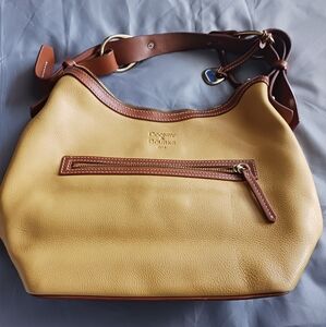 Dooney & Bourke Yellow and Brown Leather Shoulder Bag